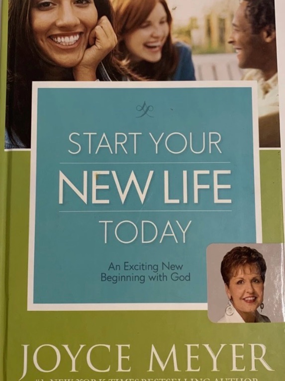 Start Your New Life Today - Teal and Green Inspirational Book by
